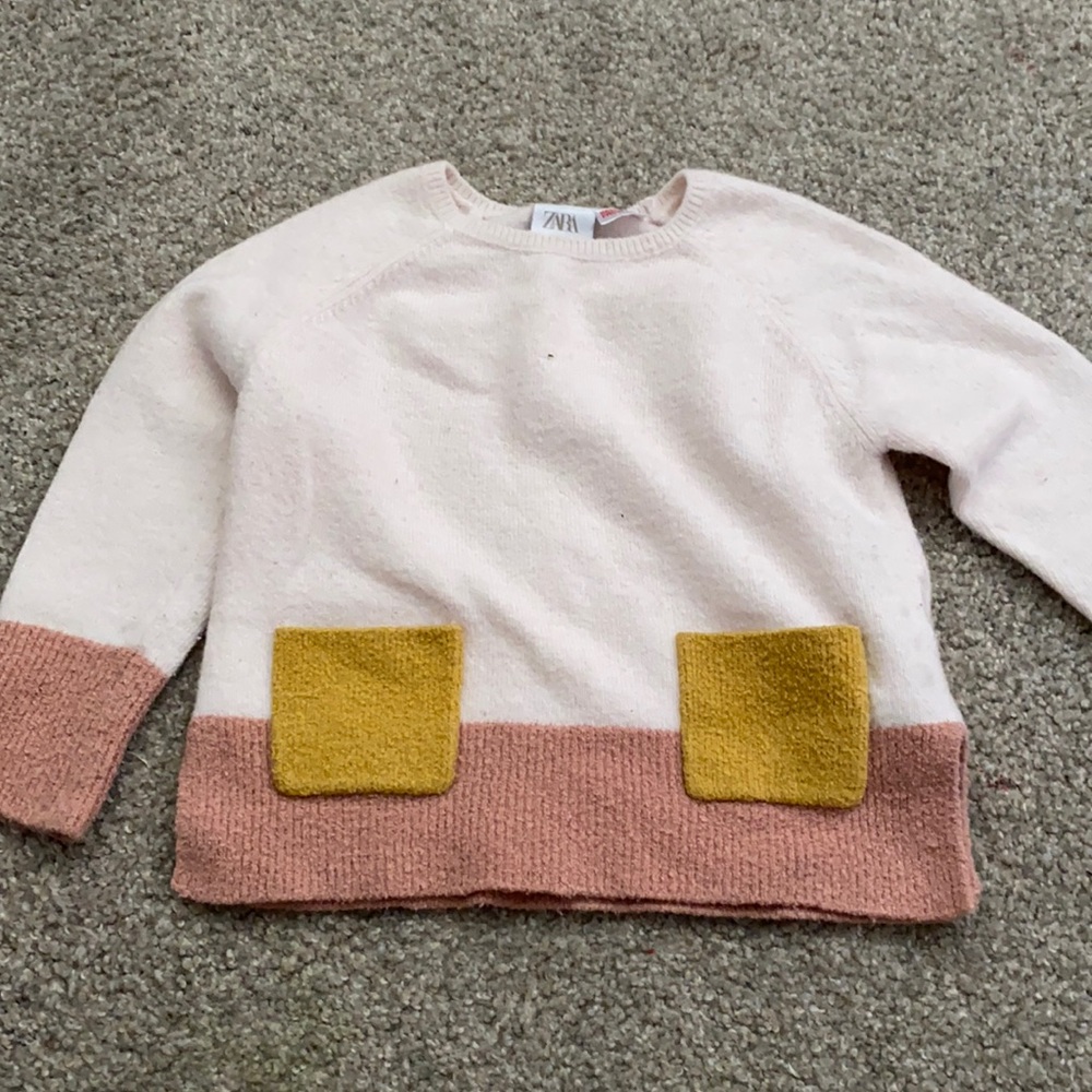 Zara color block knit size 2/3 years